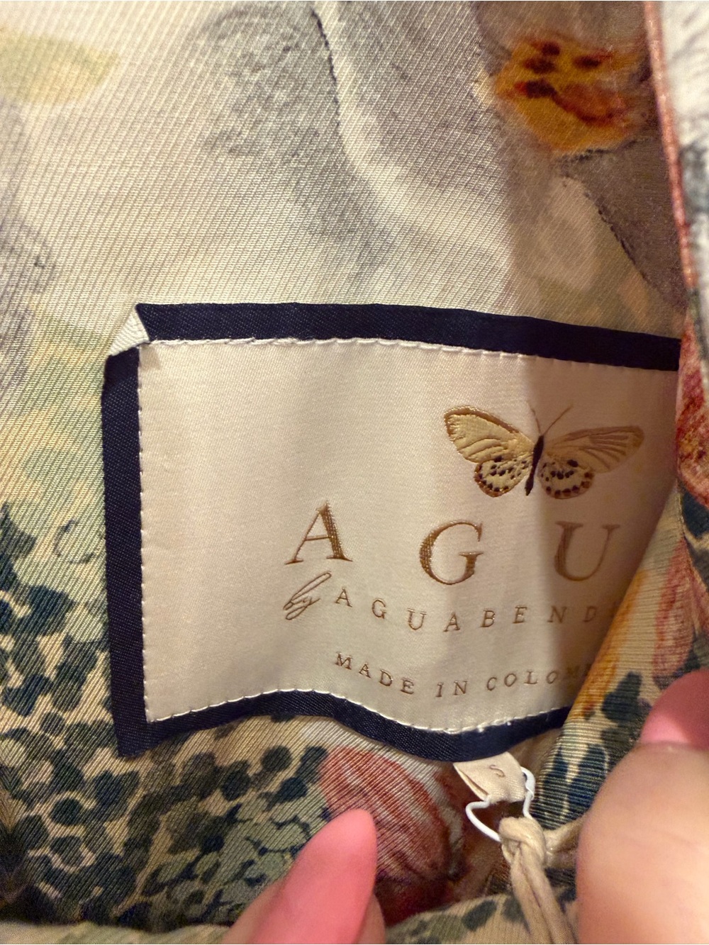 New Agua by Agua Bendita Aire Florecer Embroidered Maxi Dress - Yellow Floral. S - Picture 8 of 13